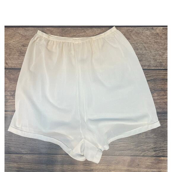 Vintage 1950s Sheer White Nylon Taps Shorts Underwear Medium - Picture 4 of 10